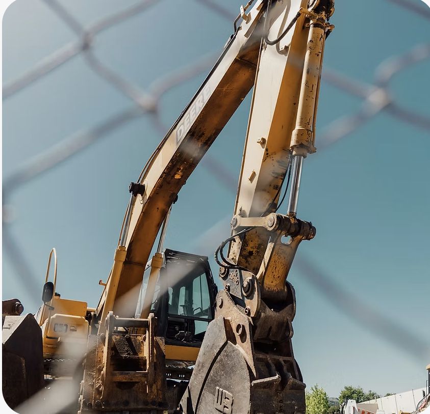 Excavator on an Ark Corporation civil worksite